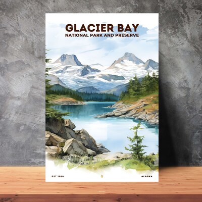 Glacier Bay National Park and Preserve Poster, Travel Art, Office Poster, Home Decor | S8 - image2